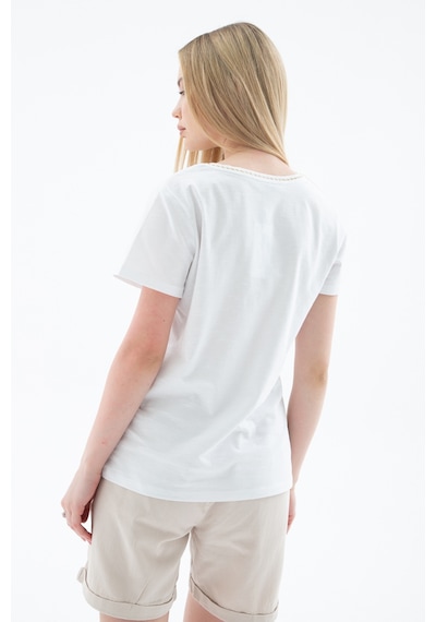 Fashion Friends Bayan T Shirt 26y0478k1 Beyaz