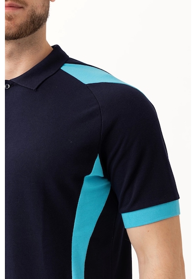 Flora Polo Yaka T-shirt - Nefes Alabilir, Şık Ve Rahat, Outdoor Ve İş Kullanımı Lacivert-turkuaz