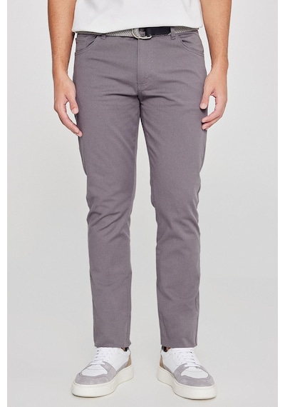 AC&Co / Altınyıldız Classics Slim Fit Dar Kesim Pamuklu Esnek Chino Erkek Pantolon Antrasit