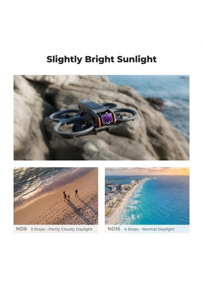 K&f Concept Djı Avata 2 İçin Pl+ND8+ND16 Filtre Seti