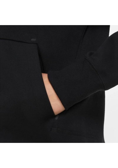 Kadın Siyah Tech Fleece Sweatshırt Cw4298-010 Siyah