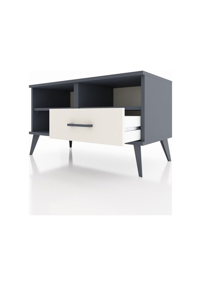 Hyperion Şifonyer 2 Raflı Tek Çekmeceli 88x44x48 Antrasit-antrasit/aytaşı Antrasit/aytaşı Hyperion Şifonyer 2 Raflı Tek Çekmeceli 88x44x48 Antrasit-antrasit/aytaşı Antrasit/aytaşı