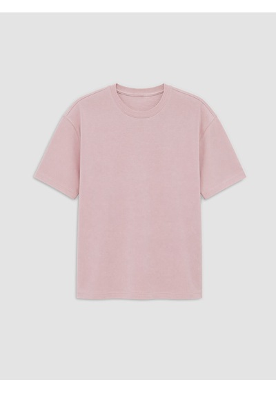 Lcw Vision Pembe Relax Fit Bisiklet Yaka Erkek Tişört
