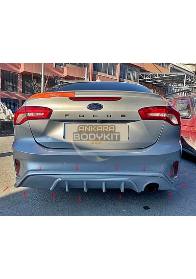Focus 4 Arka Tampon Eki - Plastik - Boyasız