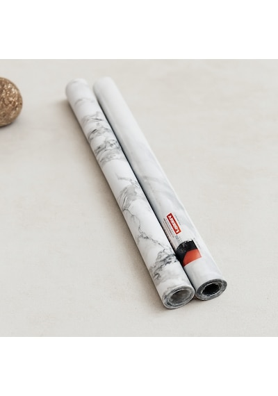Beyaz Mermer Desenli Kendinden Yapışkanlı Folyo 3 M X 60 Cm Standart