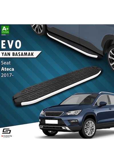 S-dizayn Seat Ateca Evo Aluminyum Yan Basamak 173 Cm 2017 Üzeri