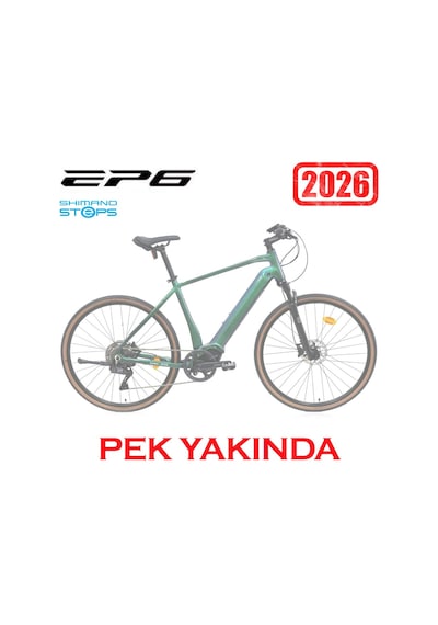 Carraro E-sportive X Pro Di2 Elektrikli Şehir Bisikleti Yeşil Turkuaz M/48cm Siyah