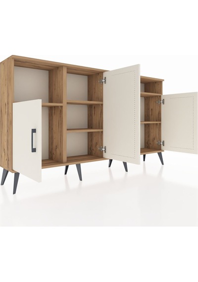 Arges Konsol 5 Raflı 4 Kapaklı 176x30x99 Çam-aytaşı/çam Aytası/atlas Çam - Atlas Çam Arges Konsol 5 Raflı 4 Kapaklı 176x30x99 Çam-aytaşı/çam Aytası/atlas Çam - Atlas Çam
