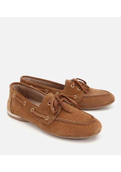 Hotiç Kadın Süet Deri Taba Comfort Günlük Loafer