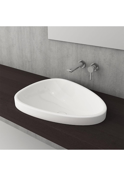 Bocchi Etna Tezgah Üstü Lavabo 58 CM Parlak Beyaz 1112-001-0125