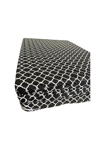Viphomeconcept Katlanır Yer Yatağı Sünger Yatak Kara Çatı 80X180 Cm-7 Cm
