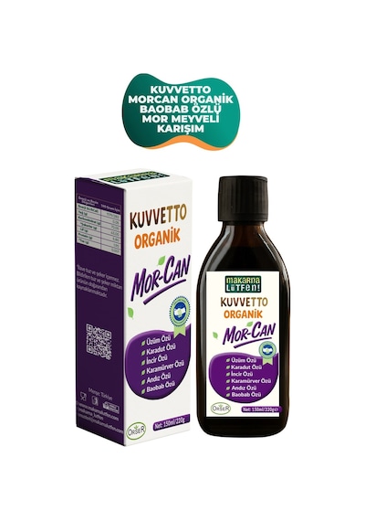 Kuvvetto Morcan Organik Baobab Özlü Mor Meyveli Karışım 220 Gram 220 G