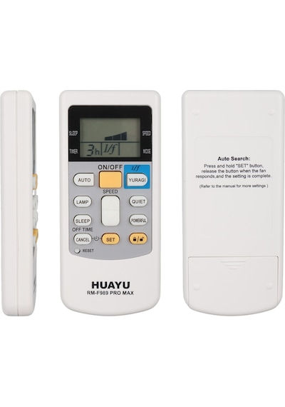 Huayu Rm-f989 Pro Max Universal Lcd Ekranlı Akıllı Vantilatör Kumandası