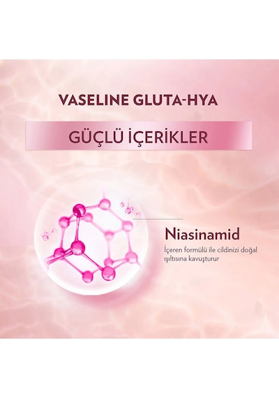 Vaseline Gluta Hya Serum Etkili Losyon 200 Ml + Dudak Bakım Kremi Cocoa Butter 4.8 Gr