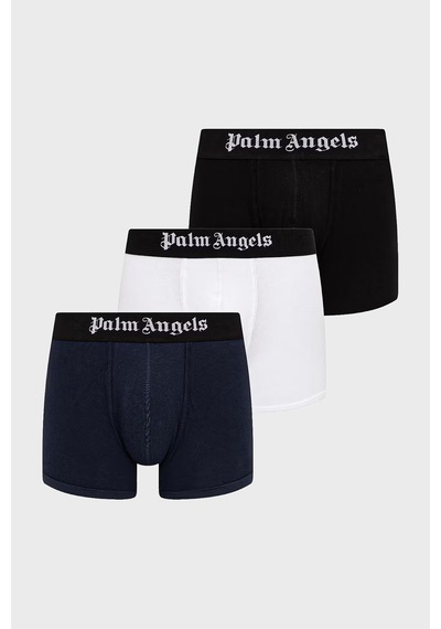 Palm Angels Logolu Pamuklu 3 Pack Boxer Erkek Boxer Pla1umbtr01tr Siyah-beyaz-lacivert Palm Angels Logolu Pamuklu 3 Pack Boxer Erkek Boxer Pla1umbtr01tr Siyah-beyaz-lacivert