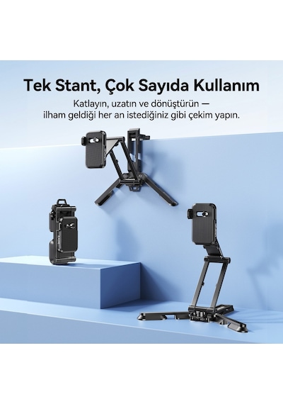 Ulanzi Co81 Çok Açılı Profesyonel Kamera Standı Ve Masaüstü Tripod - C104