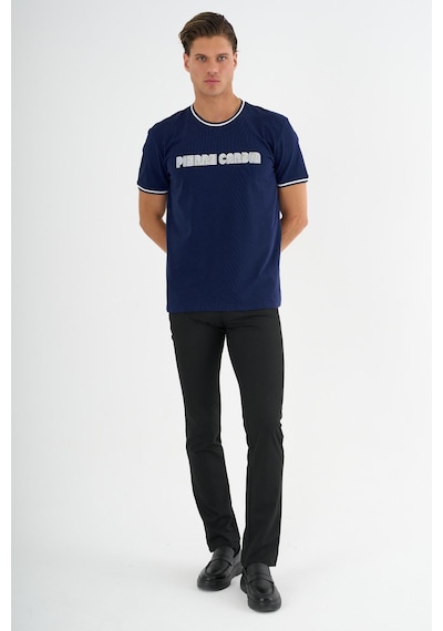 Alexander Gardi Bisiklet Yaka Baskılı T-shirt Bej