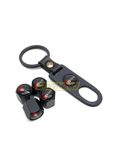 S Line Metal Sibop Kapağı Anahtarlık Seti siyah N11.86