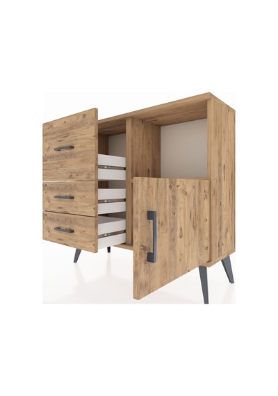 Arges Şifonyer Tek Raflı 3 Çekmeceli Tek Kapaklı 88x30x80 Çam-çam Çam Arges Şifonyer Tek Raflı 3 Çekmeceli Tek Kapaklı 88x30x80 Çam-çam Çam