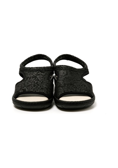Sandalet Kadın 5364 Green Life Stretch Women's Footwear Black Siyah