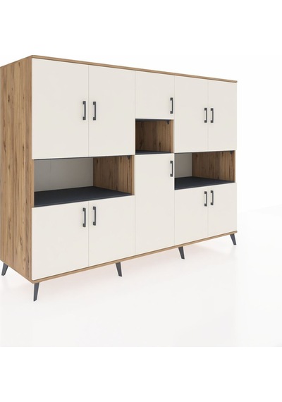 Kronos Dolap 14 Raflı 10 Kapaklı 220x59x163 Çam-aytaşı/antrasit Aytası/antrasıt - Atlas Çam Kronos Dolap 14 Raflı 10 Kapaklı 220x59x163 Çam-aytaşı/antrasit Aytası/antrasıt - Atlas Çam