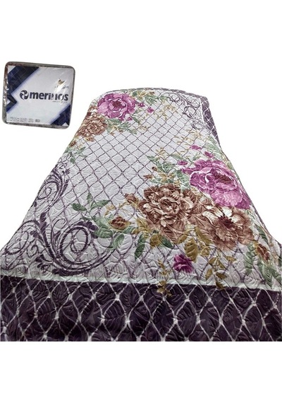 Merinos Fashion Çift Kişilik Vizon Battaniye 200x240 -abel Mor