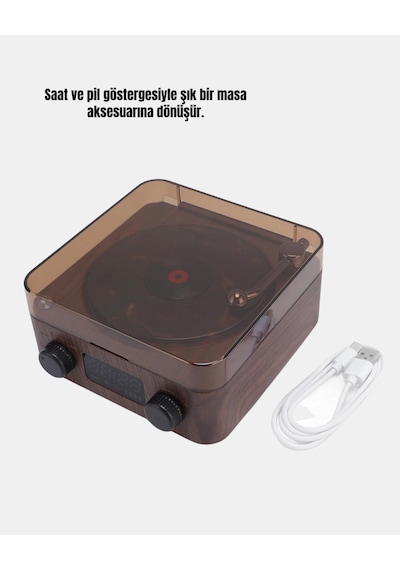 3-ü-1 Arada Bluetooth Hoparlör Işıklı Saat Ve Gece Lambası