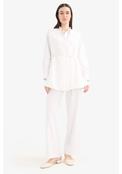 DeFacto Wide Leg Basic Düz Geniş Paça Palazzo Pantolon E7979AX25SMER105