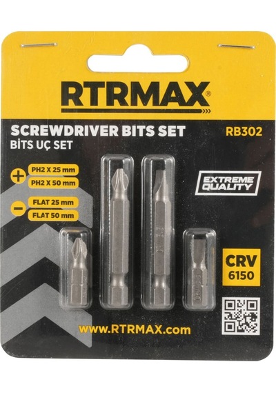 Rtrmax Rb302 Bits Uç Seti - 4 Parça