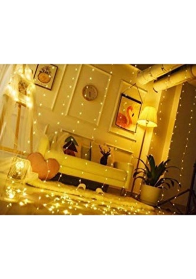 Technosmart Peri Telli Perde Led Işık Kumandalı 300 Ledli 3 X 3 Metre Usb'li 8 Animasyonlu Günışığı Çok Renkli