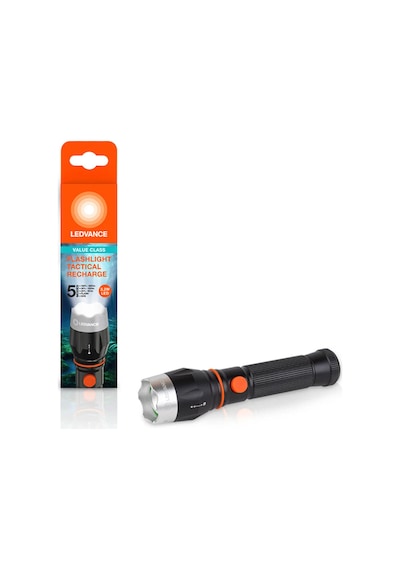 Led Tactic 5w 6500k 60-100-300lm Ip22 5 Farklı Mod Beyaz Işık Şarjlı El Feneri Çok Renkli