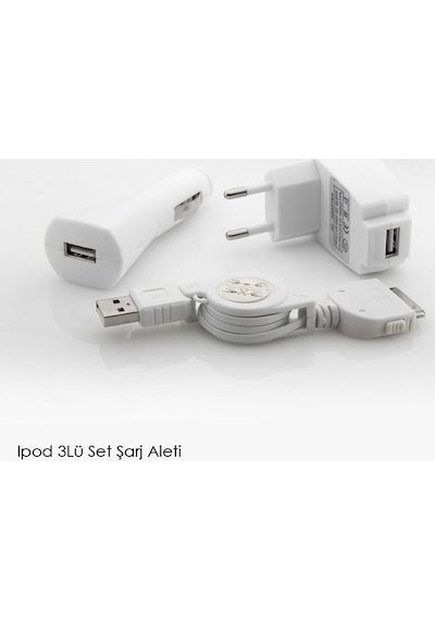 S-link Slx-31a Apple Uyumlu iPod 3lü Set Şarj Aleti