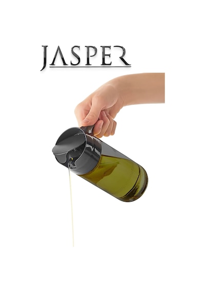 Jasper Jpr-0124 2'li Cam Yağdanlık 500 Ml Yağ Sirke Sürahisi Antrasit
