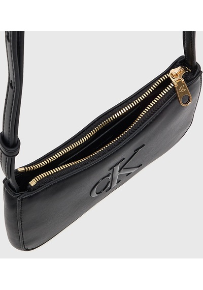 Calvin Klein Lv04f1125gub1 Bold Ck Kadın Omuz Çantası Siyah - Beyaz