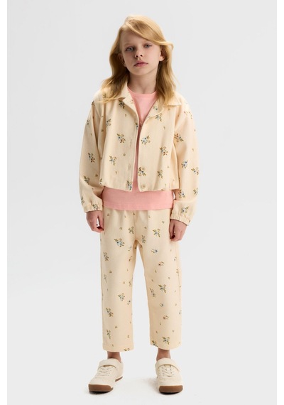 Nk Kids Kız Çocuk Full Bloom Pantolon Nk-51513 Krem