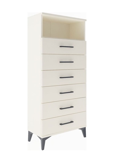 Arges Dolap Tek Raflı 6 Çekmeceli 60x30x134 Aytaşı-aytaşı Aytaşı