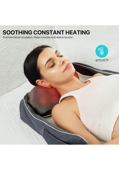 Alljoy Isıtmalı Boyun Masajı, 2200mah Pil Kablosuz, Boyun Omuz Sırtı İçin Masaj, 20 Dakikalık Shiatsu Masajı. Otomatik Kapanma Ve Çanta Alljoy Isıtmalı Boyun Masajı, 2200mah Pil Kablosuz, Boyun Omuz Sırtı İçin Masaj, 20 Dakikalık Shiatsu Masajı. Otomatik Kapanma Ve Çanta