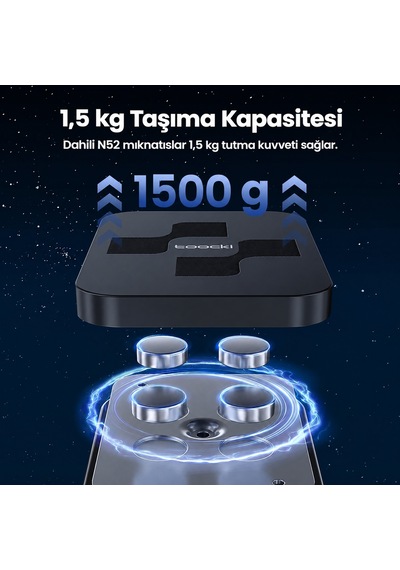 Toocki N52 Mıknatıslı Havalandırma Araç Telefon Tutucu 360 Dön