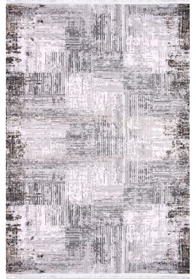 Çam Halı Crea Plus Stone Roxanne 17187 Krem Gri Modern Desenli Makine Halısı