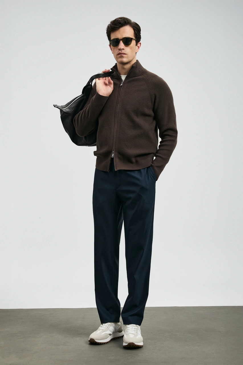 Lufian Amber Smart Erkek Chino Pantolon Slim Fit Lacivert Lacivert 112190334100200 Lacivert