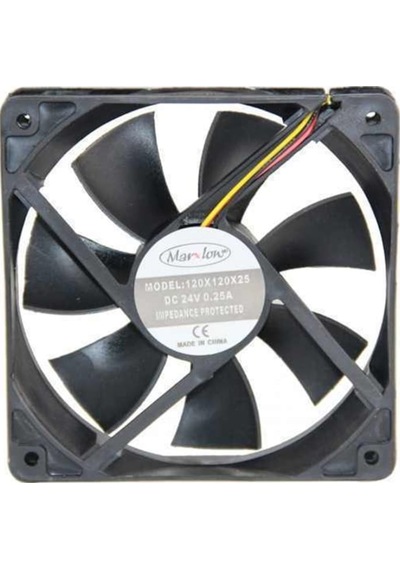 Marxlow 120X120X25 Dc Fan 24V 3P 0.25A 3 Uçlu