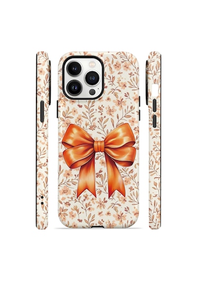 Velvoria Valestra Autumn Floral Bow Apple iPhone Uyumlu 14 Pro Magsafe Koruma Kılıfı Valestra Magline - Autumn Floral Bow