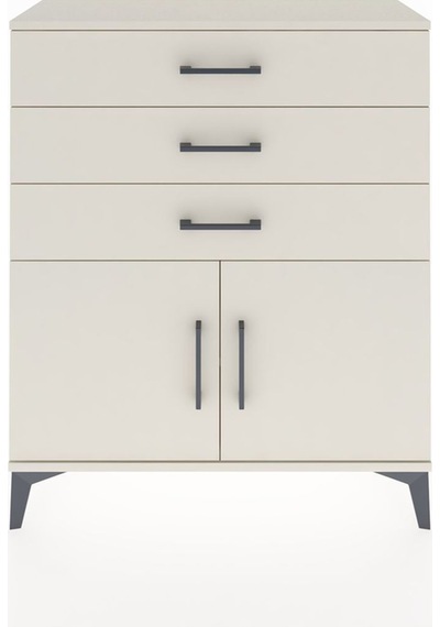 Arges Şifonyer Tek Raflı 3 Çekmeceli 2 Kapaklı 88x30x106 Aytaşı-aytaşı Aytası
