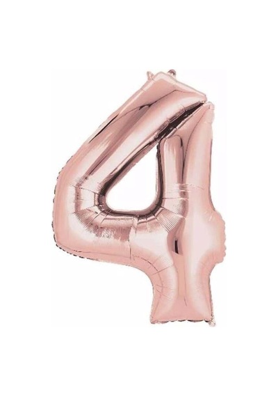4 Rakam Rose Folyo Balon 76 Cm 418