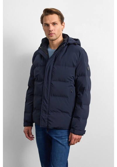 Back And Bond Lacivert Relaxed Fit Puffer Jacket Çok Renkli