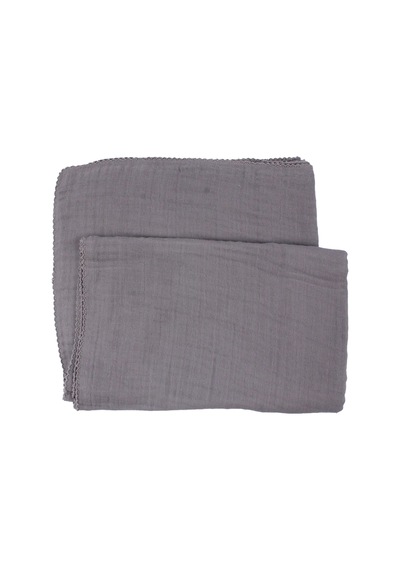 Unisex Gri 4 Kat Biyeli Müslin Battaniye 80x100cm Çok Renkli