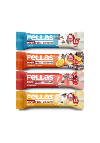 Tr Yüksek Protein Bar, Karma Kutu 4 Çeşit , 45gr X 12 Adet