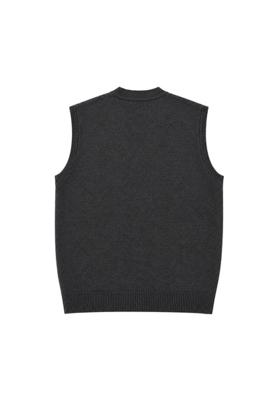 Battalmoda Erkek Büyük Beden Antrasit Cepli Triko Yelek 3xl-4xl-5xl-6xl