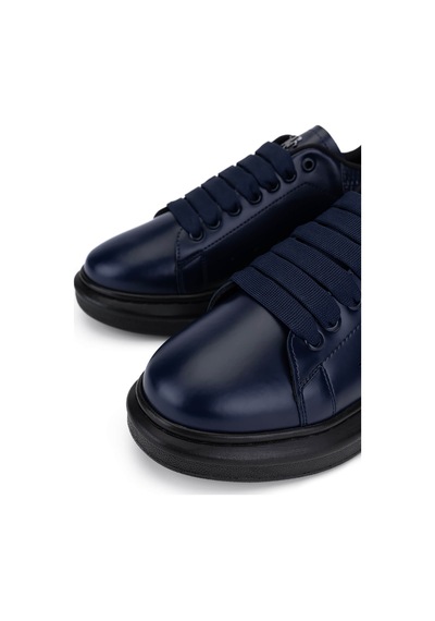 Tamer Tanca Erkek Suni Deri Lacivert Sneakers & Spor Ayakkabı 804 642 Erk Ayk Sk22/23 Lacıvert Lacivert