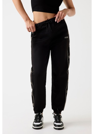 Guess Logolu Kadın Eşofman Altı Siyah